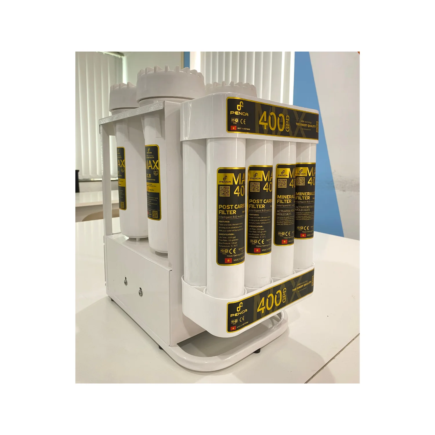 Best Quality Large Flow Water Filtration System with UV Activated Carbon Water Filter Commercial Use 6 Stage RO Water Purifier