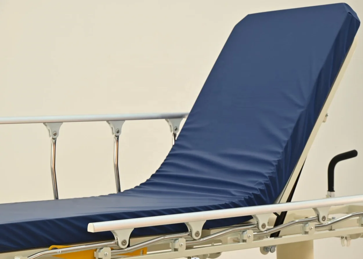 High Quality Hospital Folding Emergency Patient Transfer Trolley Bed with Direct Factory Price