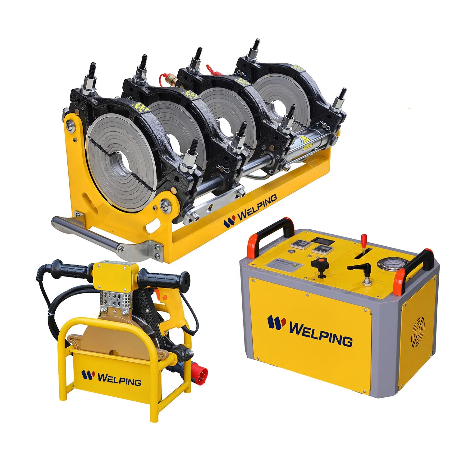 Welping 90mm to 315 mm poly pipe welder source factory pipe fitting welding machine