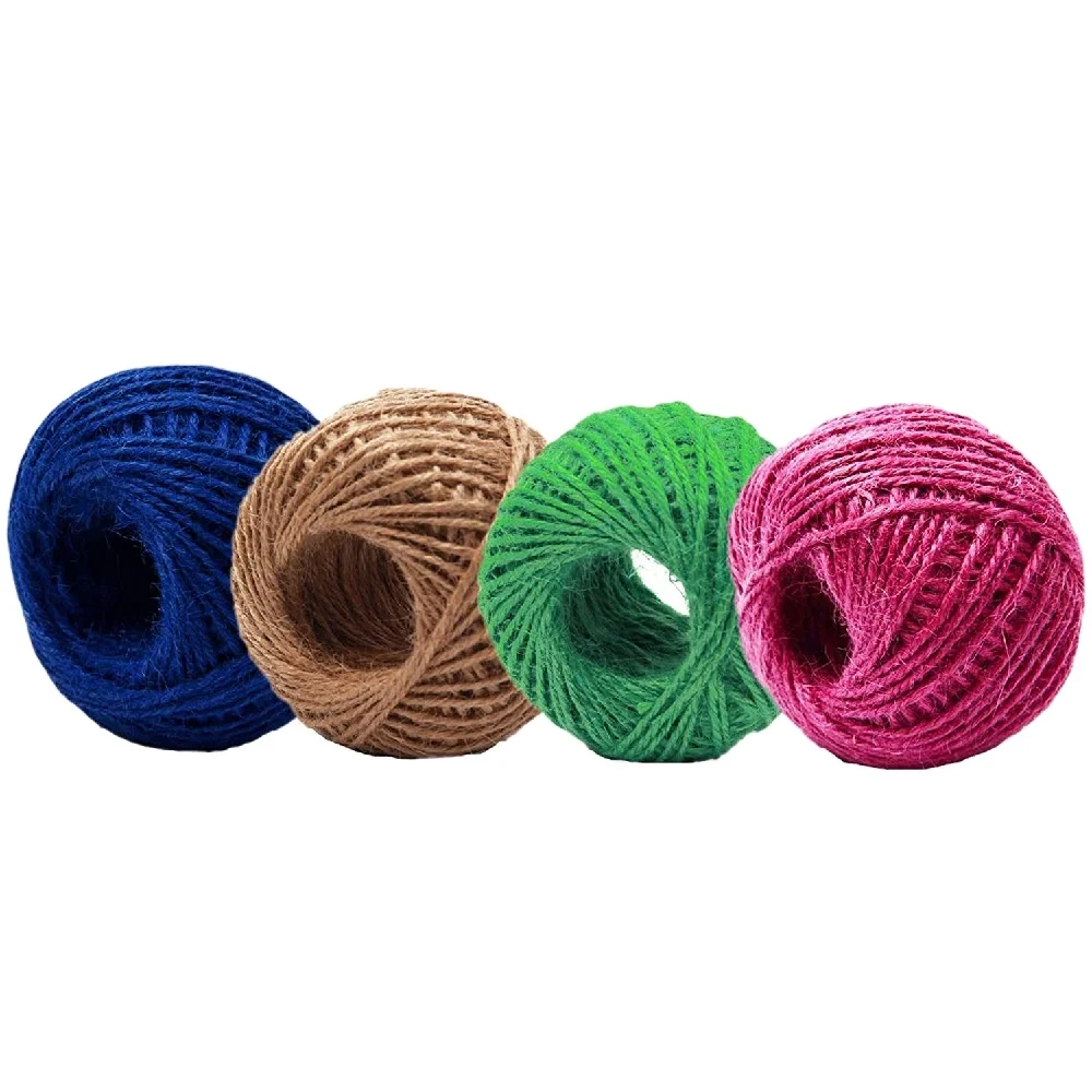 Factory Wholesale 100% High Quality Export Oriented Jute Colorful Yarn Customize From Bangladesh