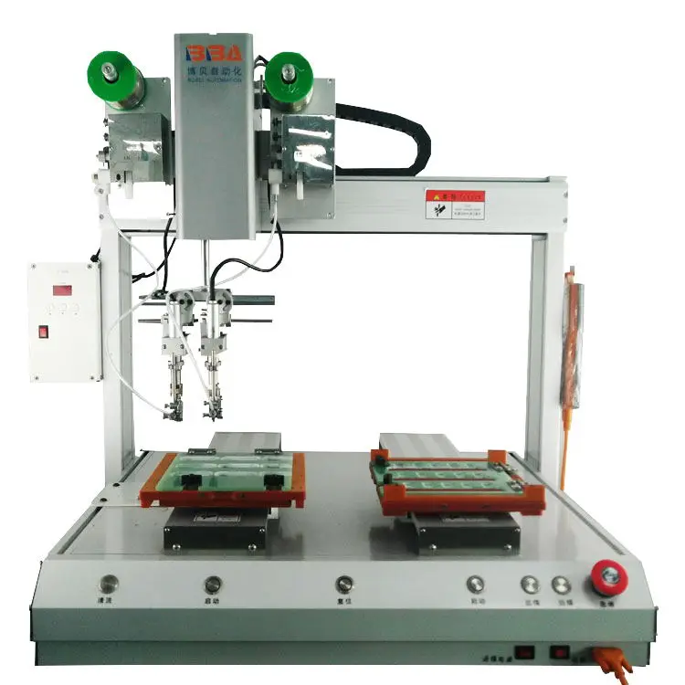 BBA Automatic Soldering equipment machine with Safety cover fume extractor tin soldering machine welding robot soldar machine