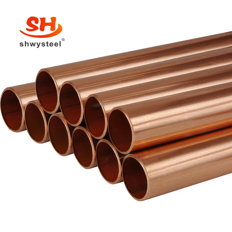 Medical Copper Pipe Supplier EN 13348 OF-CU 2.0040 C10100 Straight Copper Tubes  L Type for Gas