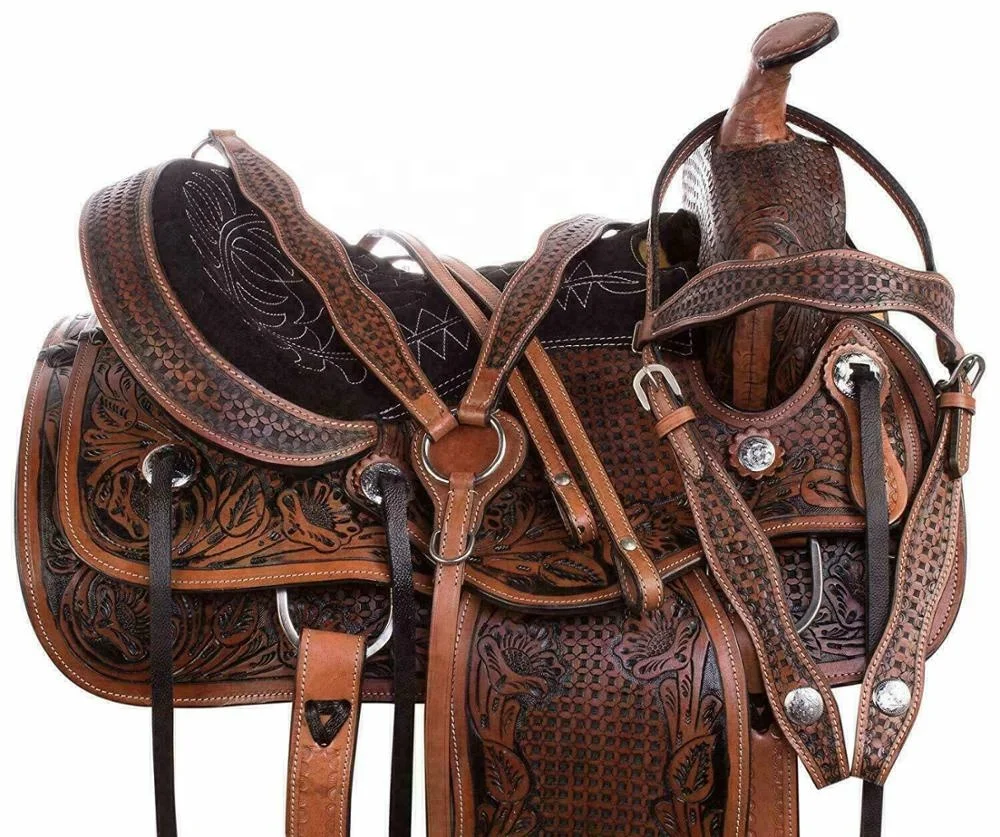 OEM Customized Design Equestrian Sports English Durable Leather Horse Racing Saddles