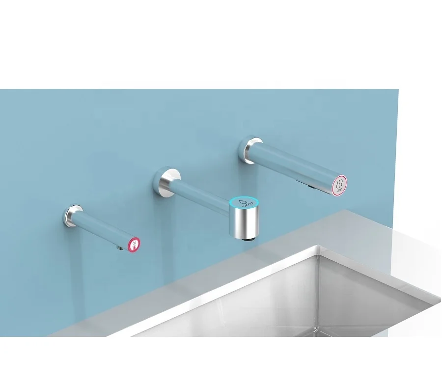 Бесконтактный датчик из нержавеющей стали краны и сушилка для рук с дозатором мыла настенный тип