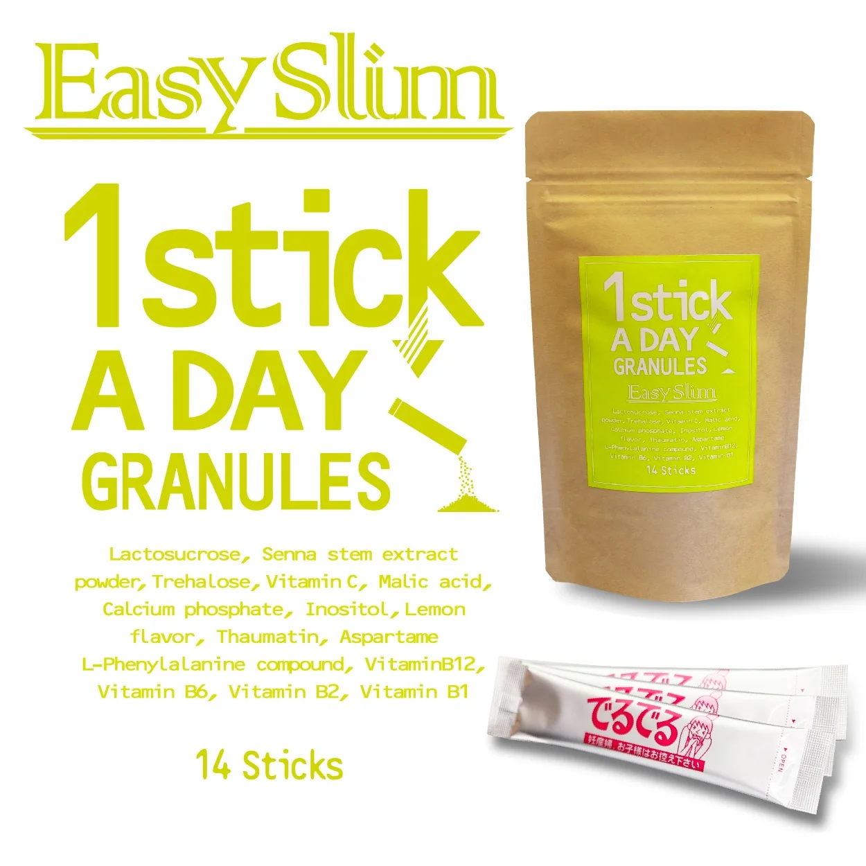 Health & slimming product for weight loss diet detox vitamin c powder granule made in japan  herbal senna extract