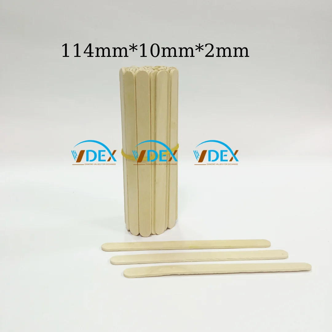 Non-printed Ice cream sticks Craft sticks for Fully automatic production line With high counting and white color