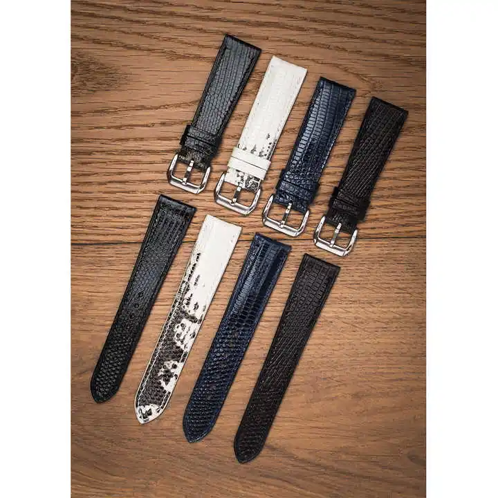 High-end Lizard leather strap 18 19 20 21 22mm Handmade genuine leather soft bracelet retro watch bands