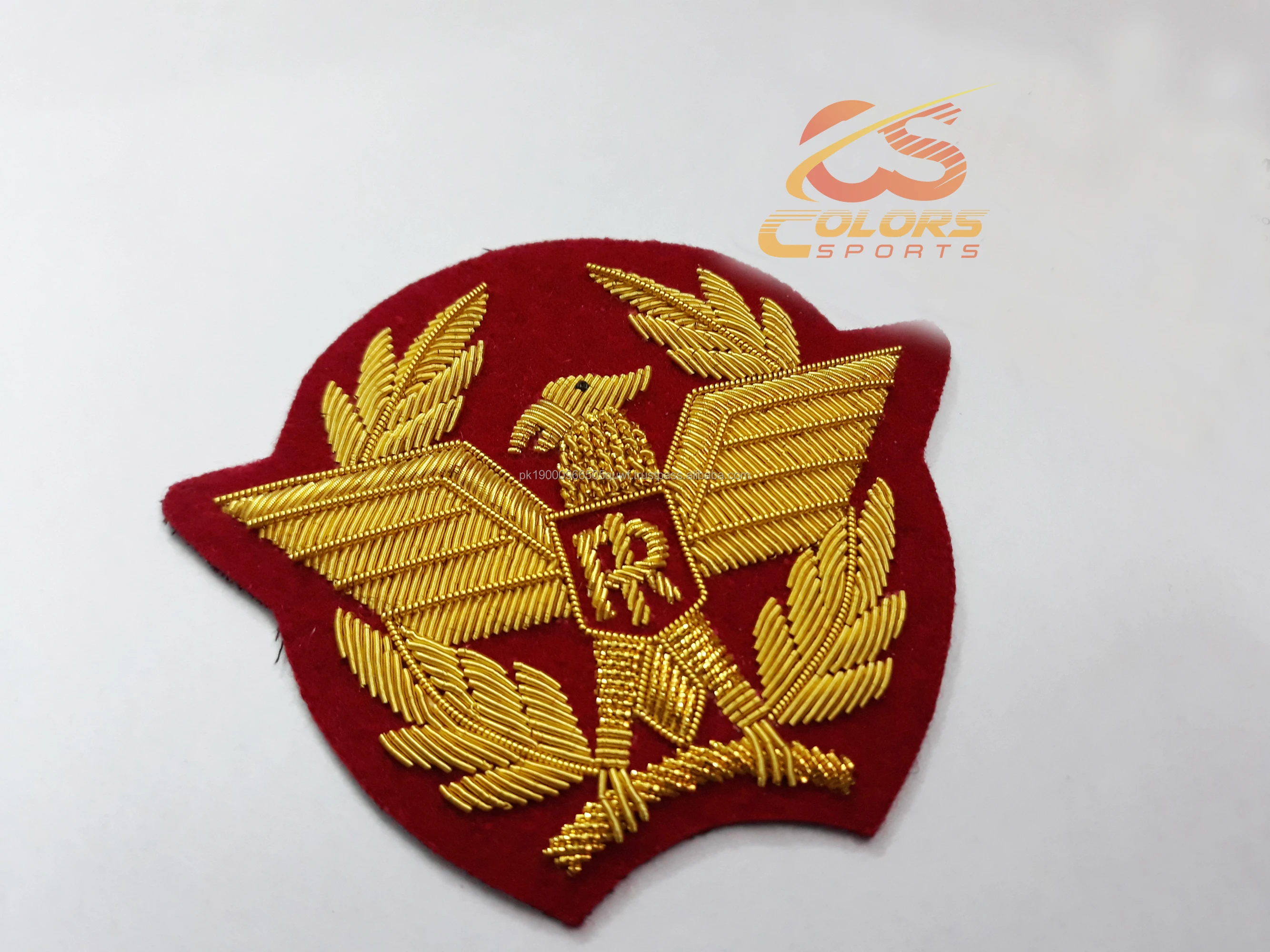 Embroidered badge Alamari State italy Police Commissioner