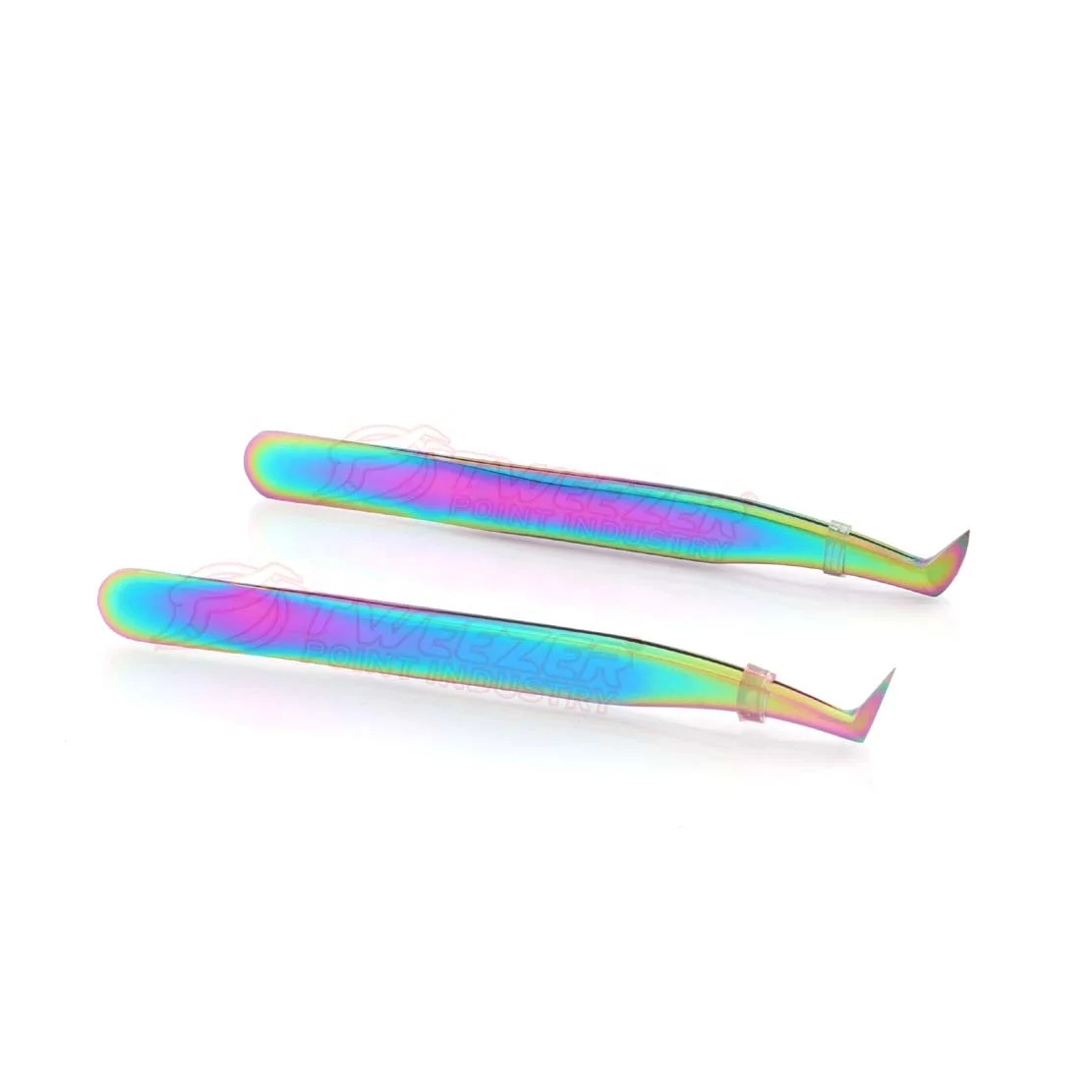Semi Curved Eyelash Tweezers Multi Color Custom Tweezers Eyelash Extension Lash Applicator Tweezers With Your Own Brand Name