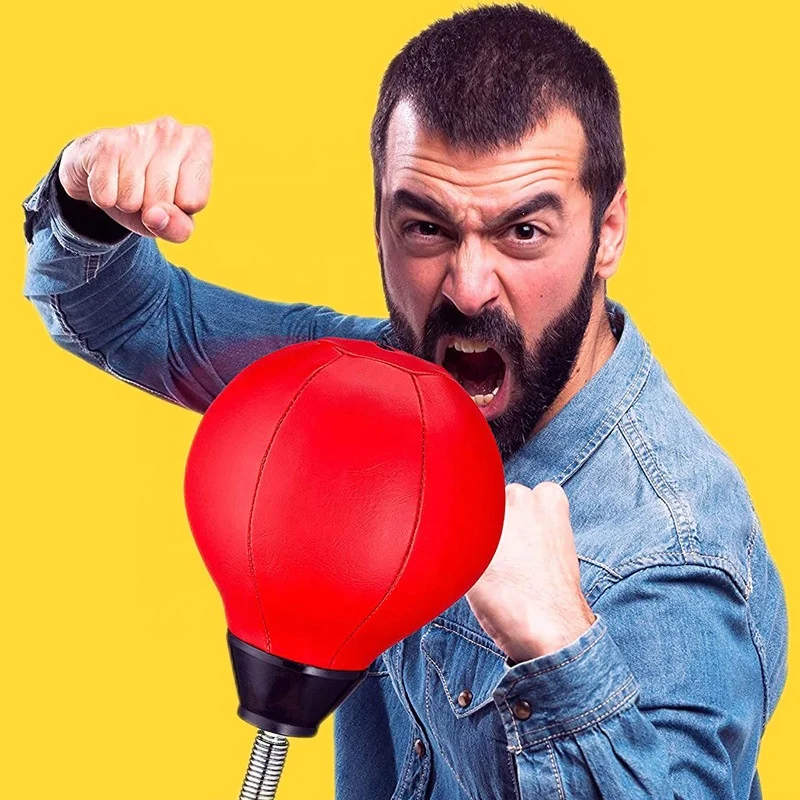 Stress Buster Relief Free Standing Desk Table Boxing Punch Ball Suction Cup Reflex Strain Punching Bag