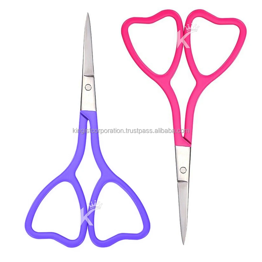 Многофункциональные ножницы в форме сердца в красивых цветах, фирменные ножницы из нержавеющей стали для профессионального использования