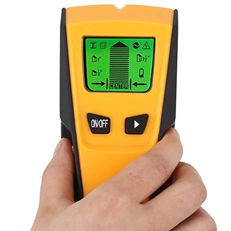 Handheld 3 in 1 Wall Scanner Wooden Center Stud Finder locator Metal Detector Th210 Metal AC live wire detector