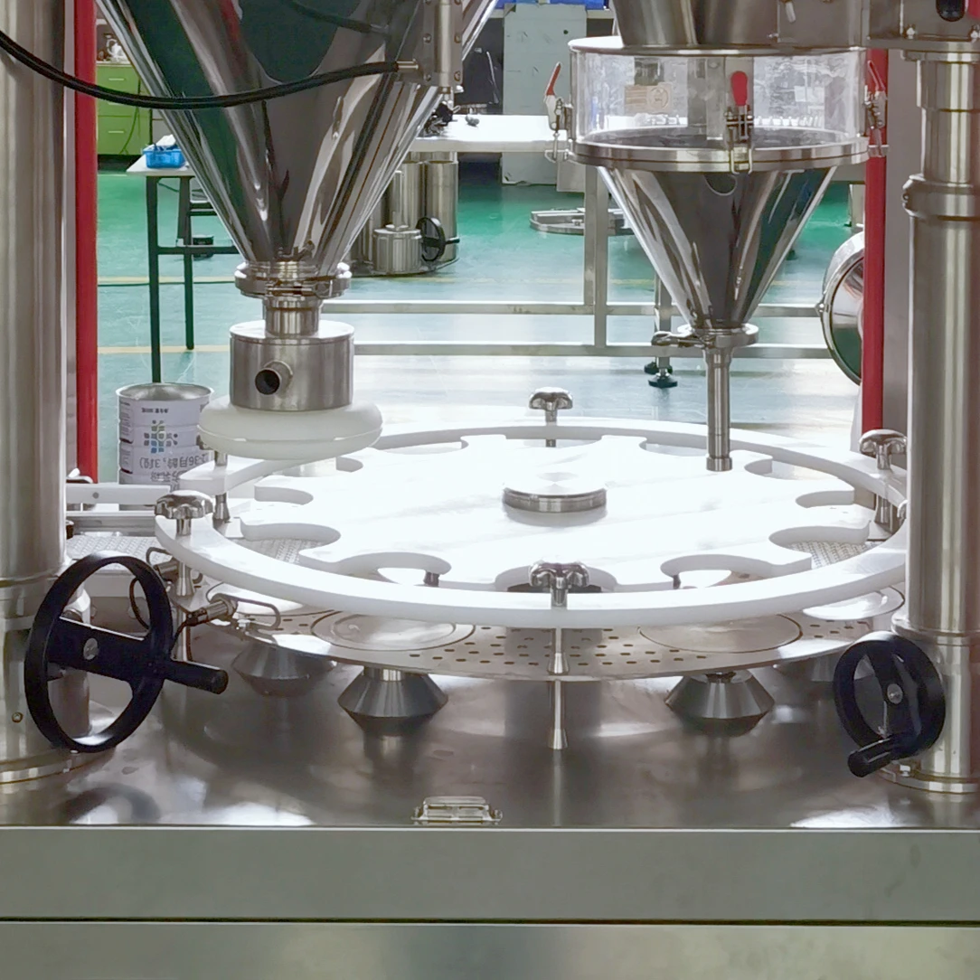 12 Stations Automatic Rotary Auger Capsule Protein Powder Filling Machine