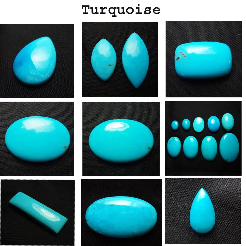 Semi Precious Arizona Turquoise Oval Gemstone Cabochon Handmade Calibrated 6x4mm Size Cabochon Turquoise Loose Stone