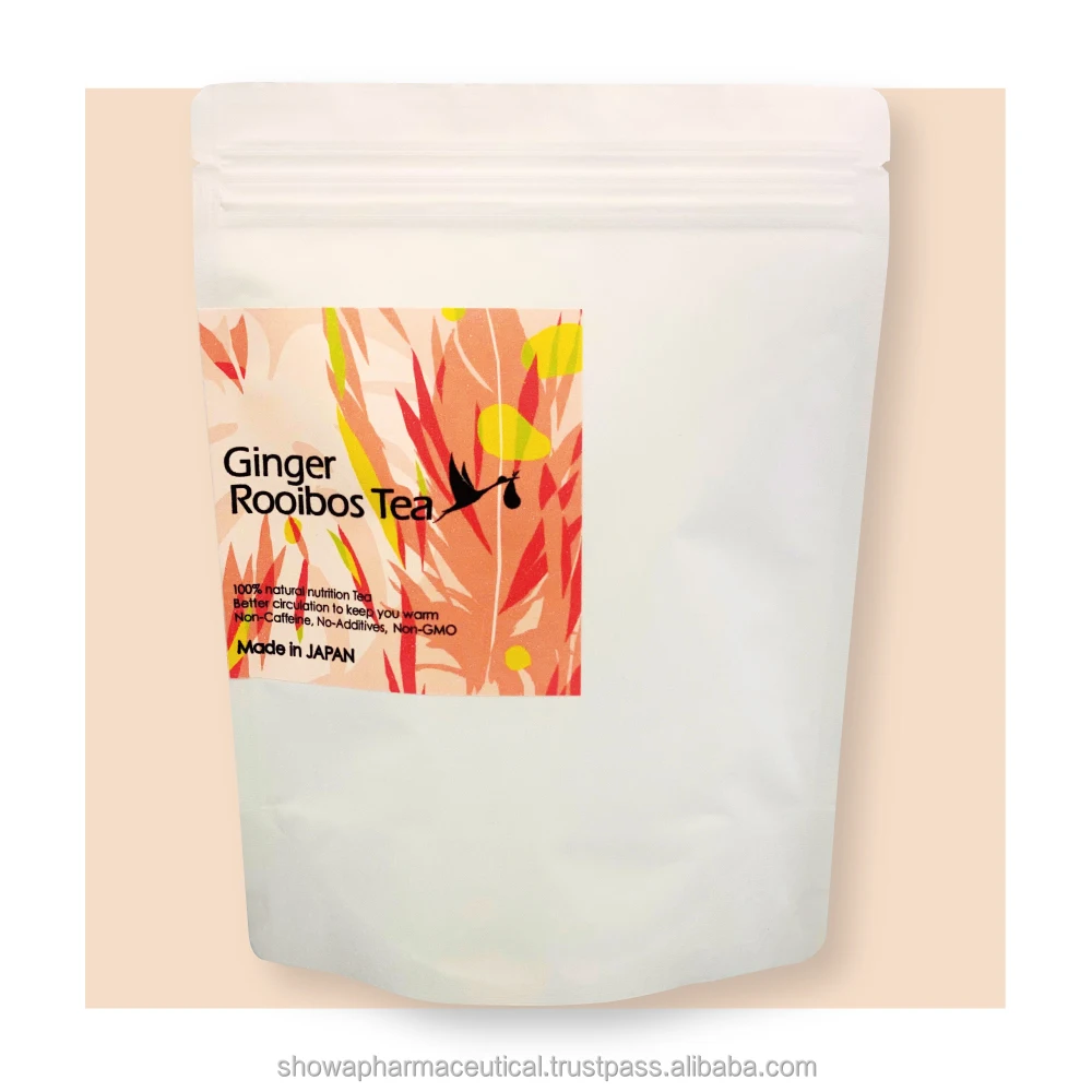 Ginger tea health benefits rooibos herbal detox soft drink decaffeinated & slimming made in japan tea company OEM private label