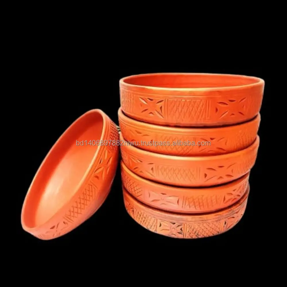 New Design Terra Cotta Tea Cup Set and Tea Pot Terra Cotta plate Pie Dish for dining  from Bangladesh