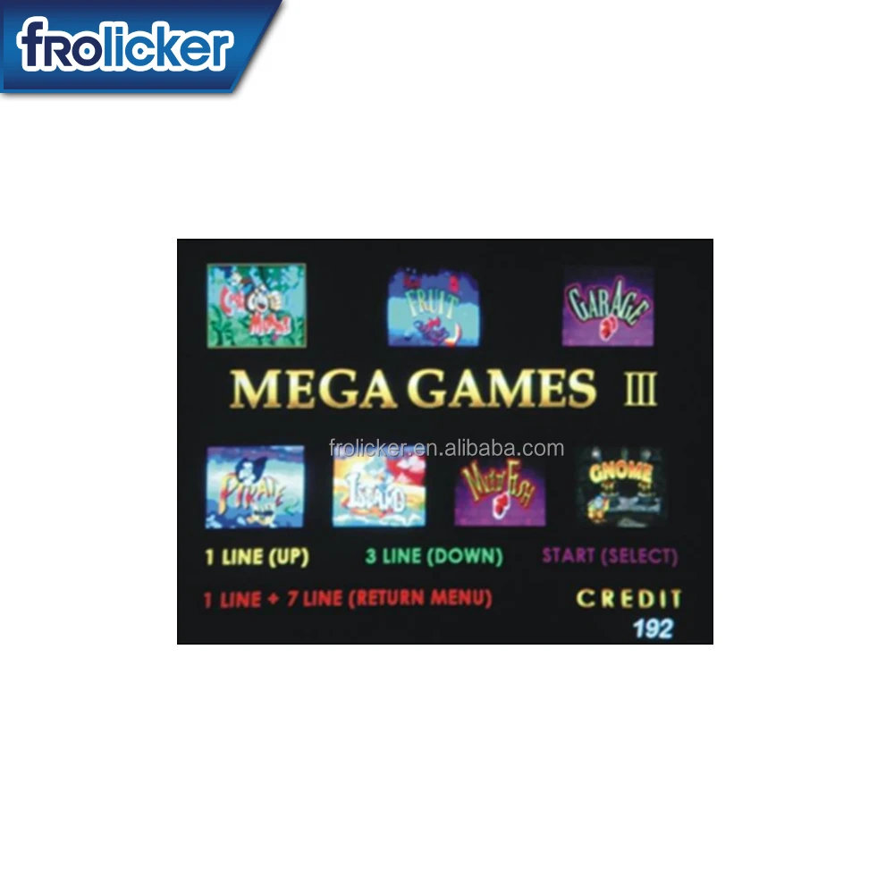 High quality video game Garage Mega 7 in 1 pcb game board hot sale tragamonedas maquina de juegos