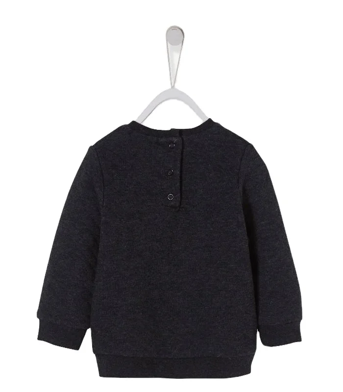 Baby sweatshirt with chenille embroidery Baby winter clothes pullover toddler kids crewneck sweatshirt 100% cotton fleece