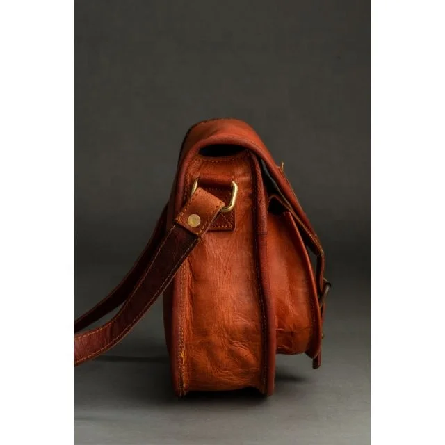 Дешевая винтажная сумка для велоспорта оптом кожаная велосипедная на руль