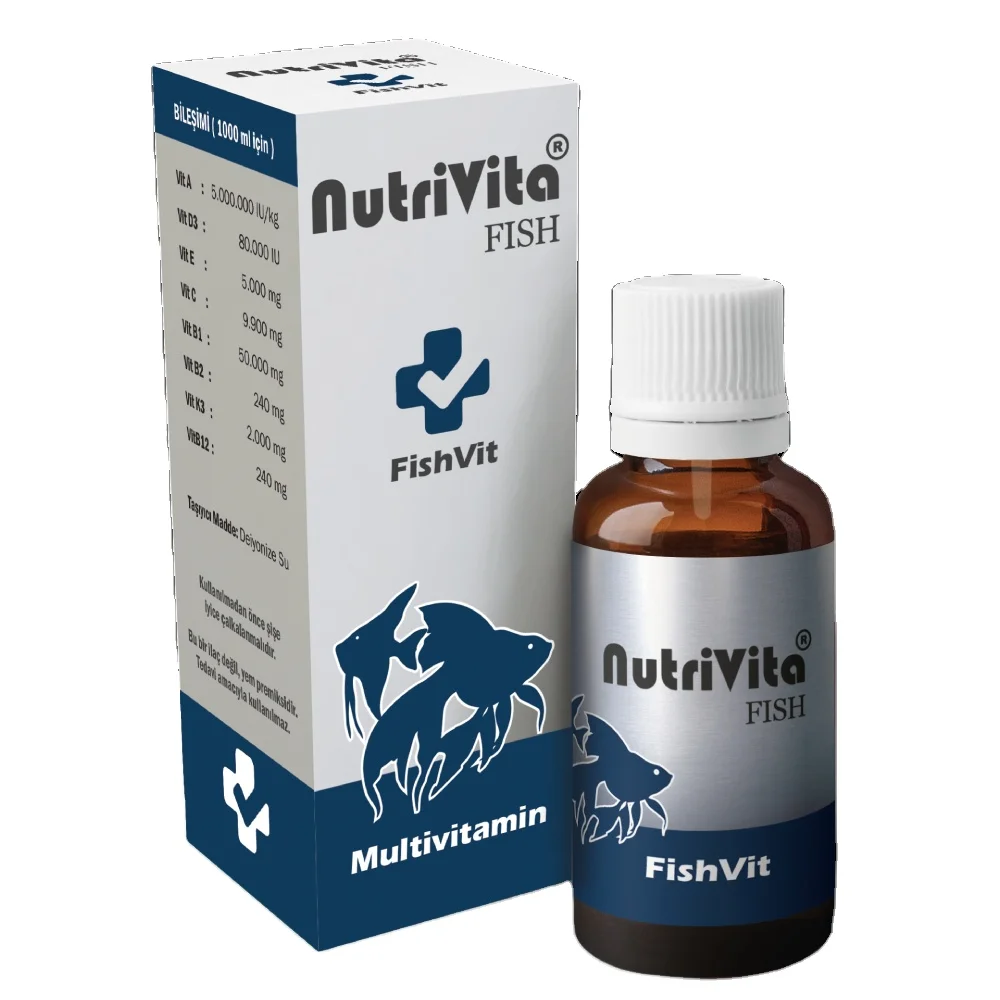 NutriVita Fish Vit Feed Premix (12 PCS) Aquariums Immune System DevelopmentGrowth