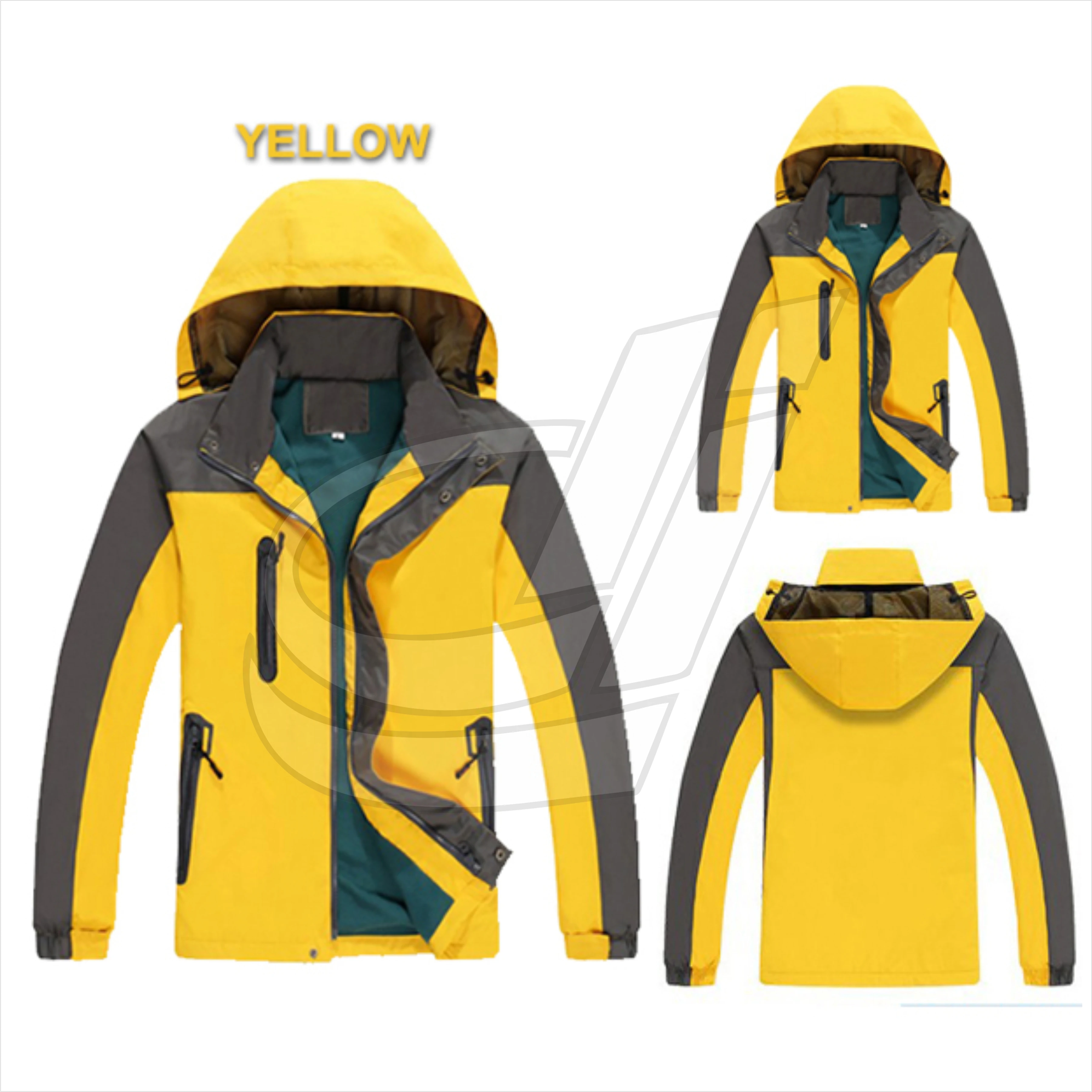 Custom Men Winter Windproof Waterproof Snowboard Ski Suit ski snow wear Jacket with Hoodie