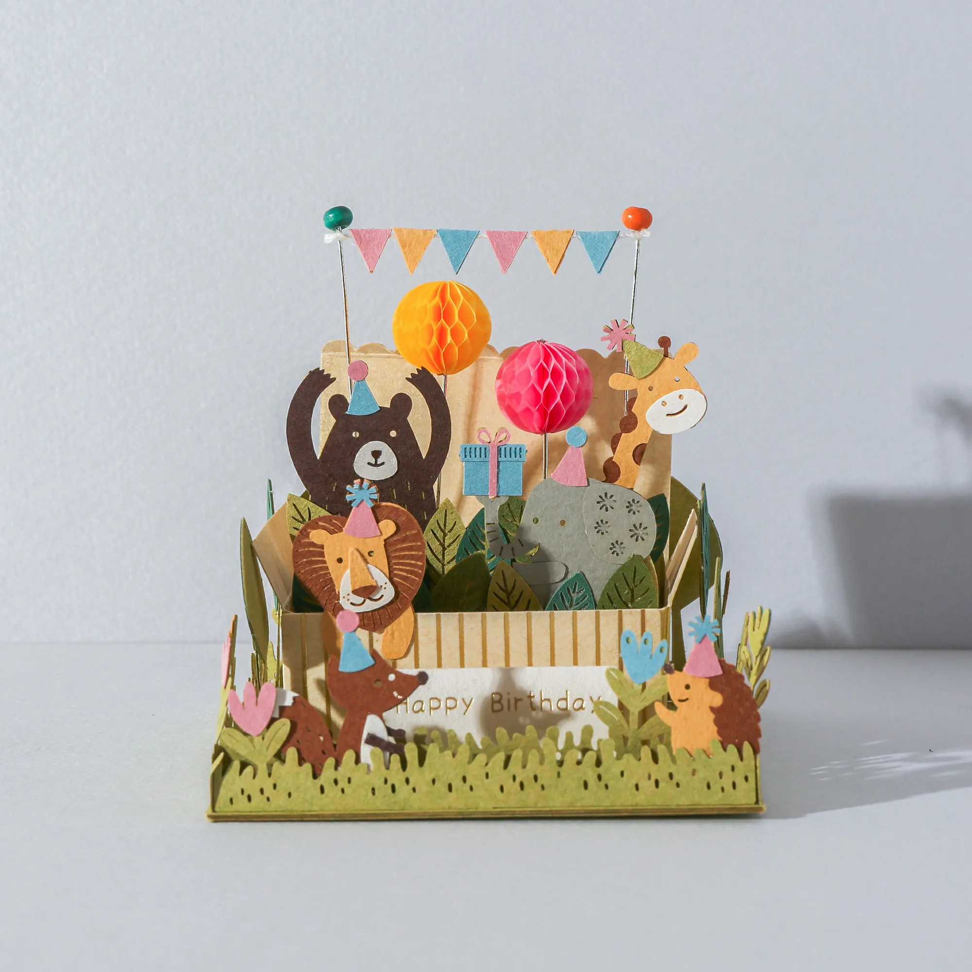 [4R] Handmade Animal Birthday Decoration Party DIY Miniature Paper Kit