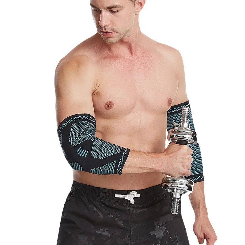 Elbow Brace Compression Sleeve for Men & Women (1 pair), Arm Support Sleeves Forearm Pain Relief Pads Braces for Tendonitis, Ten