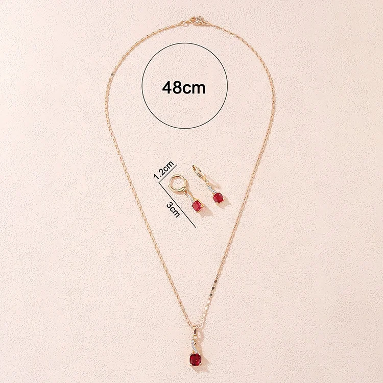 MATURE WOMEN LOVE fashionable aretes minimalista stone gold plated wedding party gift cubic zirconia jewelry sets in bulk