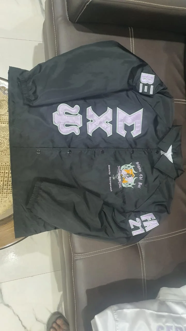 Order of the Eastern Star Embroidery Coaches Jacket OES Embroidered Custom Crossing Line Oes Jacket Masonic Regalia