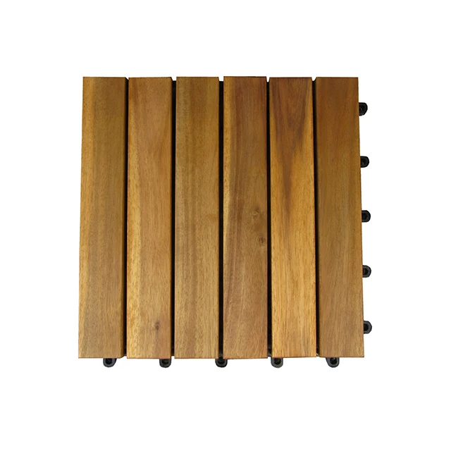 Modern Design Interlocking Deck Tile Wooden Material Patio Flooring For Balcony Terrace Garden Deck