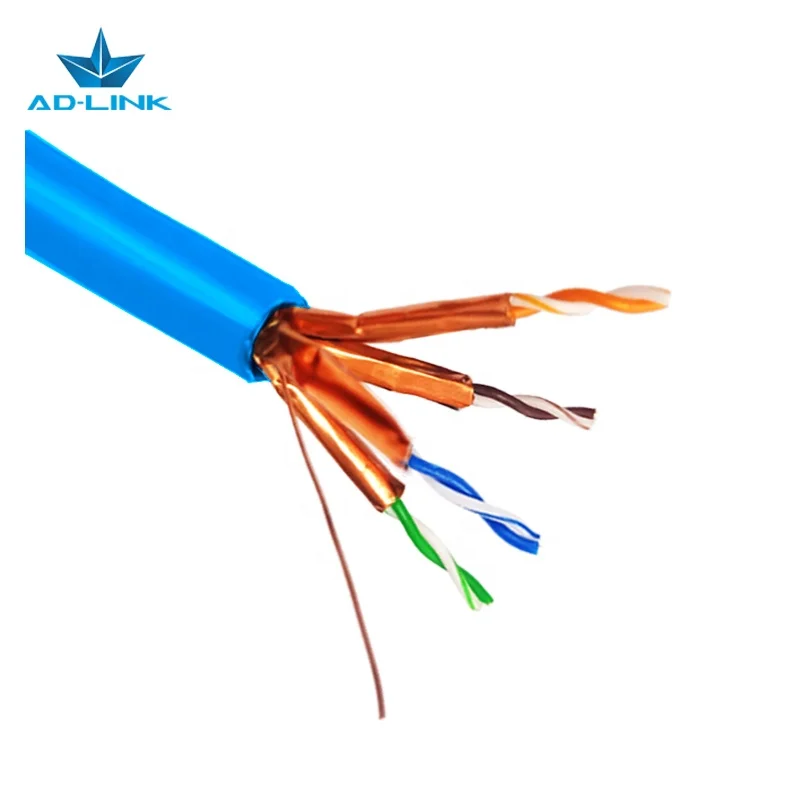 High Quality 1000ft 305M Coiled Pull Box or Wooden Reel Copper Cable U/FTP Cat6A Cable