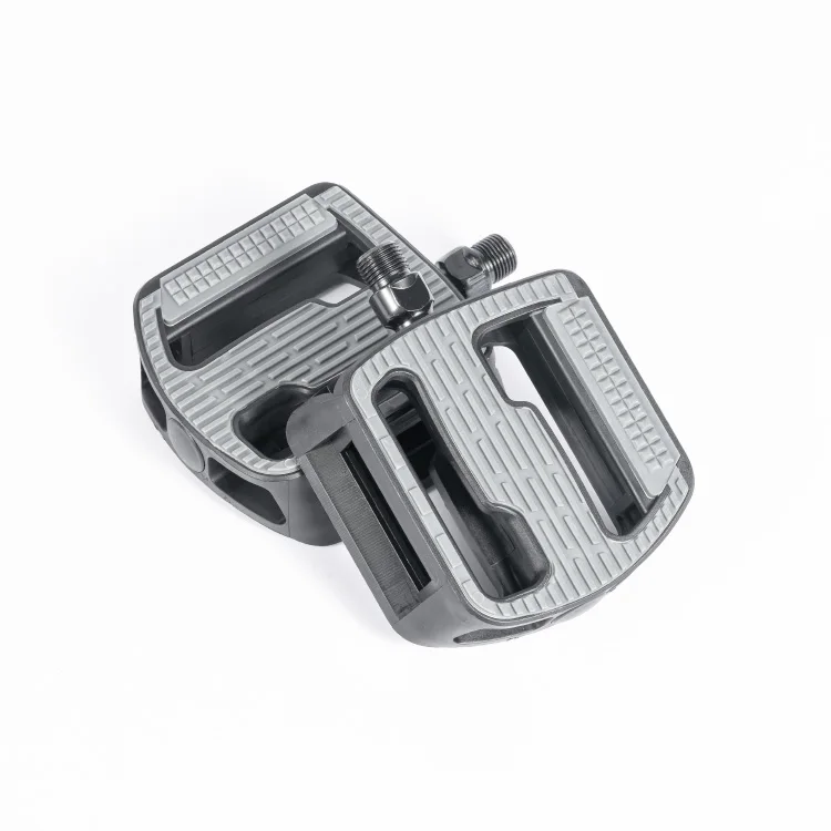 Bicycle Pedal Parts Flat PP Body with TPR Rubber Durable Bike Pedal