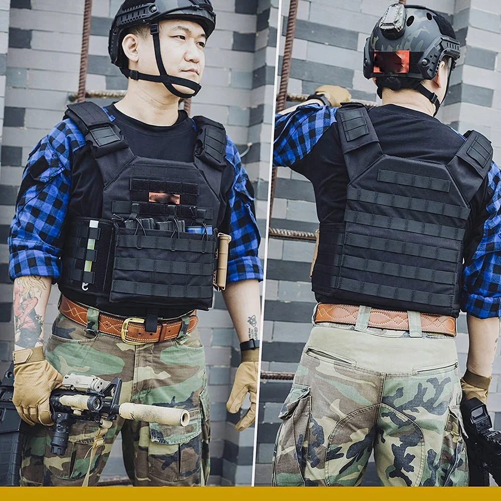 2022 Hunting Vests Black Color Paintball Military Vests Pocket Style Custom Made Paintball Tactical Vests