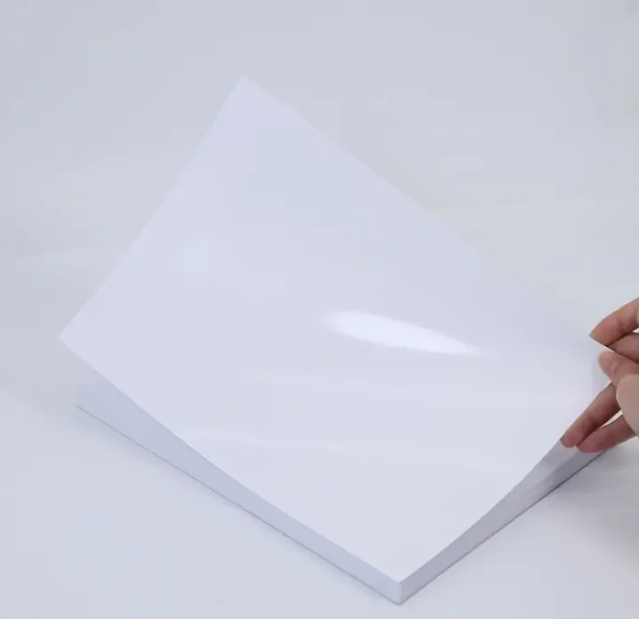 Premium Pure Glossy White Inkjet Adhesive Photo Paper A4 135g Matte Wholesale Photo Sticker Paper For Custom Labels