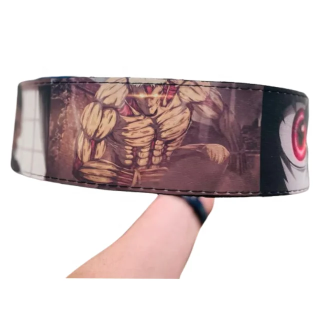 Custom Anime Printed Lever Belts For Gym Wear Fitness New Arrival