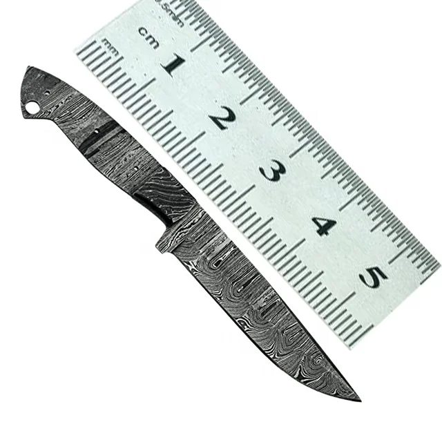 Custom Handmade Damascus Steel Knife High Quality Full Tang Leather Sheath New Design Hand Forged Blank Blade for Industrial Use