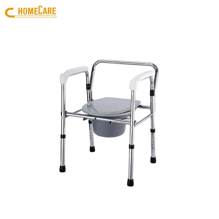 Toilet assistant portable toilet folding chair