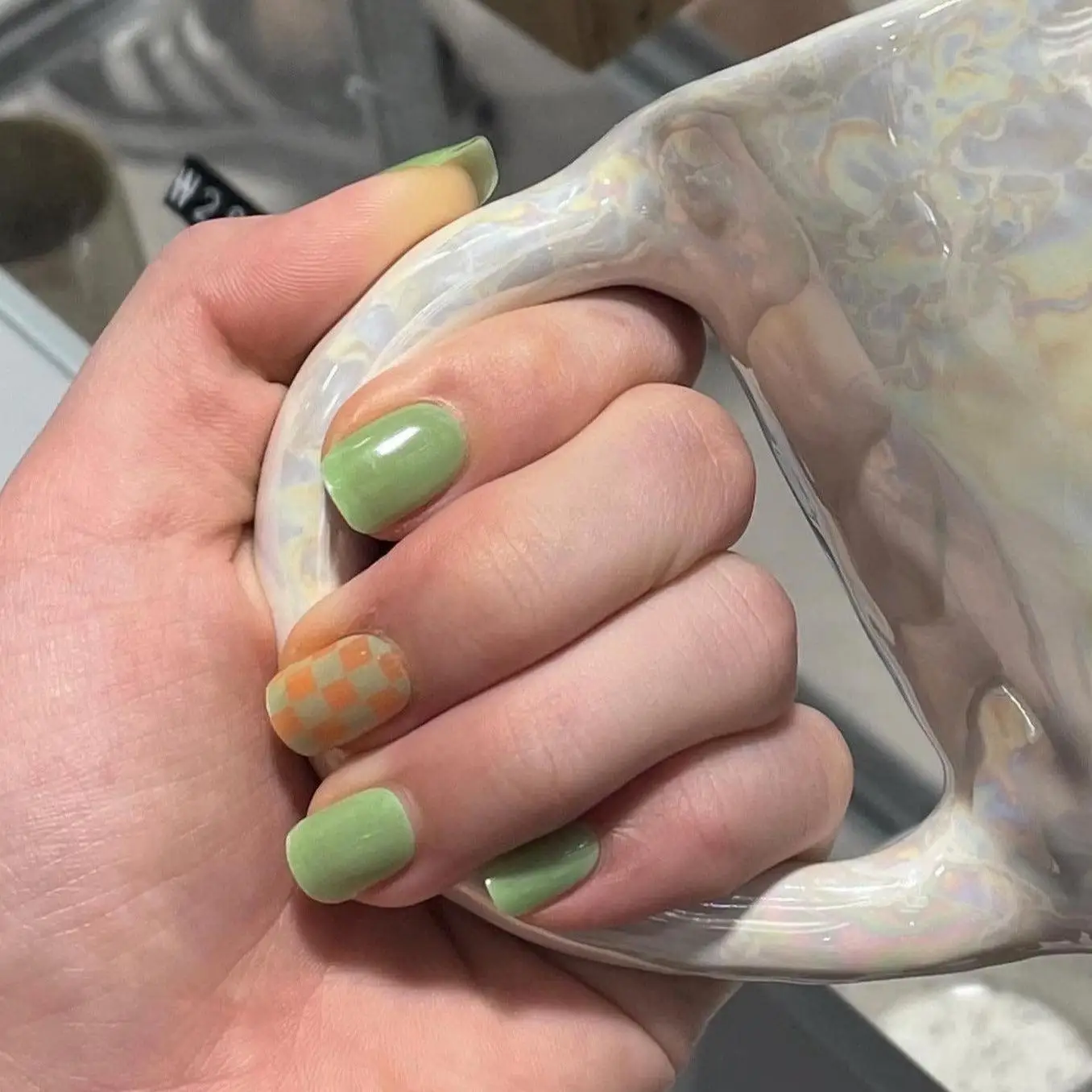 Korean 100% Real Salon Quality Press on gel nails Gel Nail sticker manicure Wholesale Certified