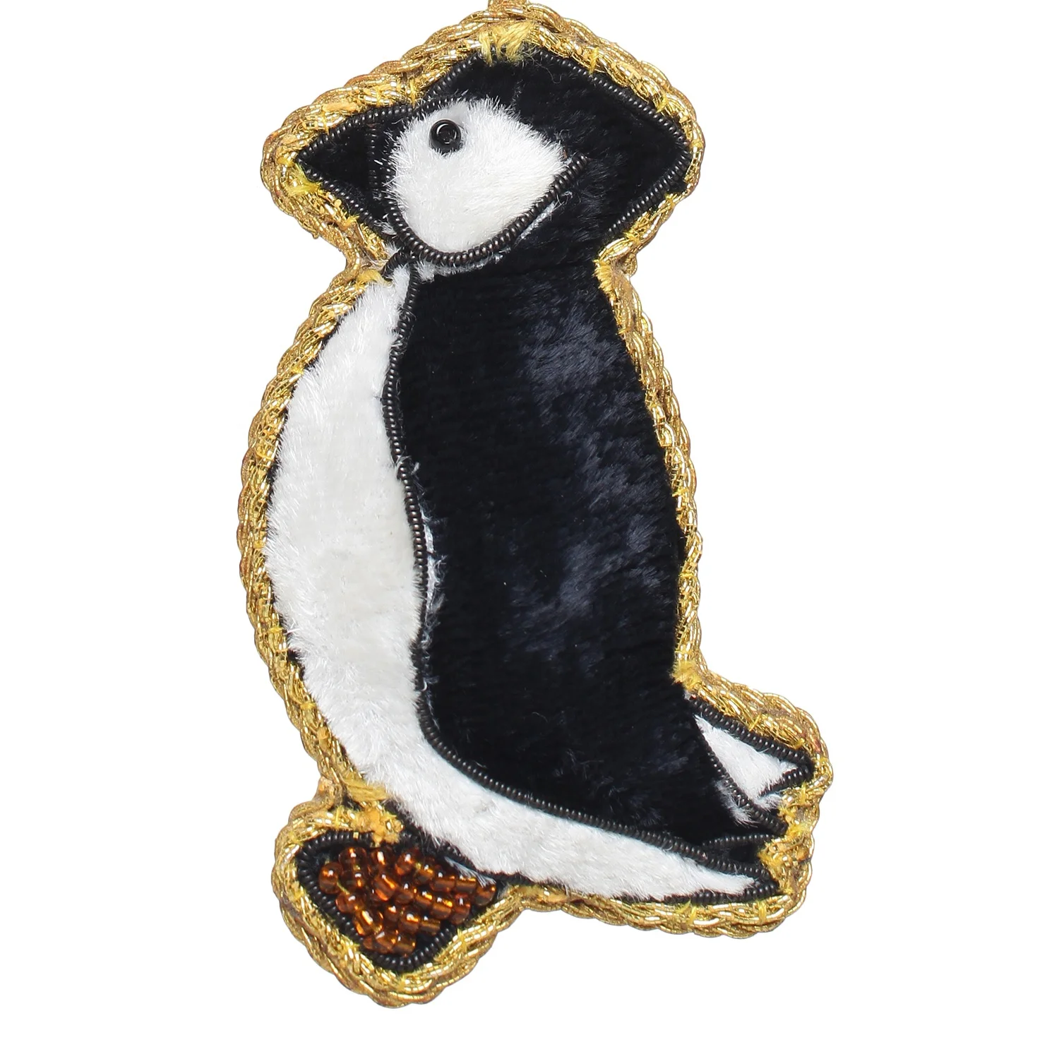 Handmade Embroidered Beaded Velvet satin Christmas Decorations Lama Santa  Socks   Flying All Customized Shapes  Wholesale