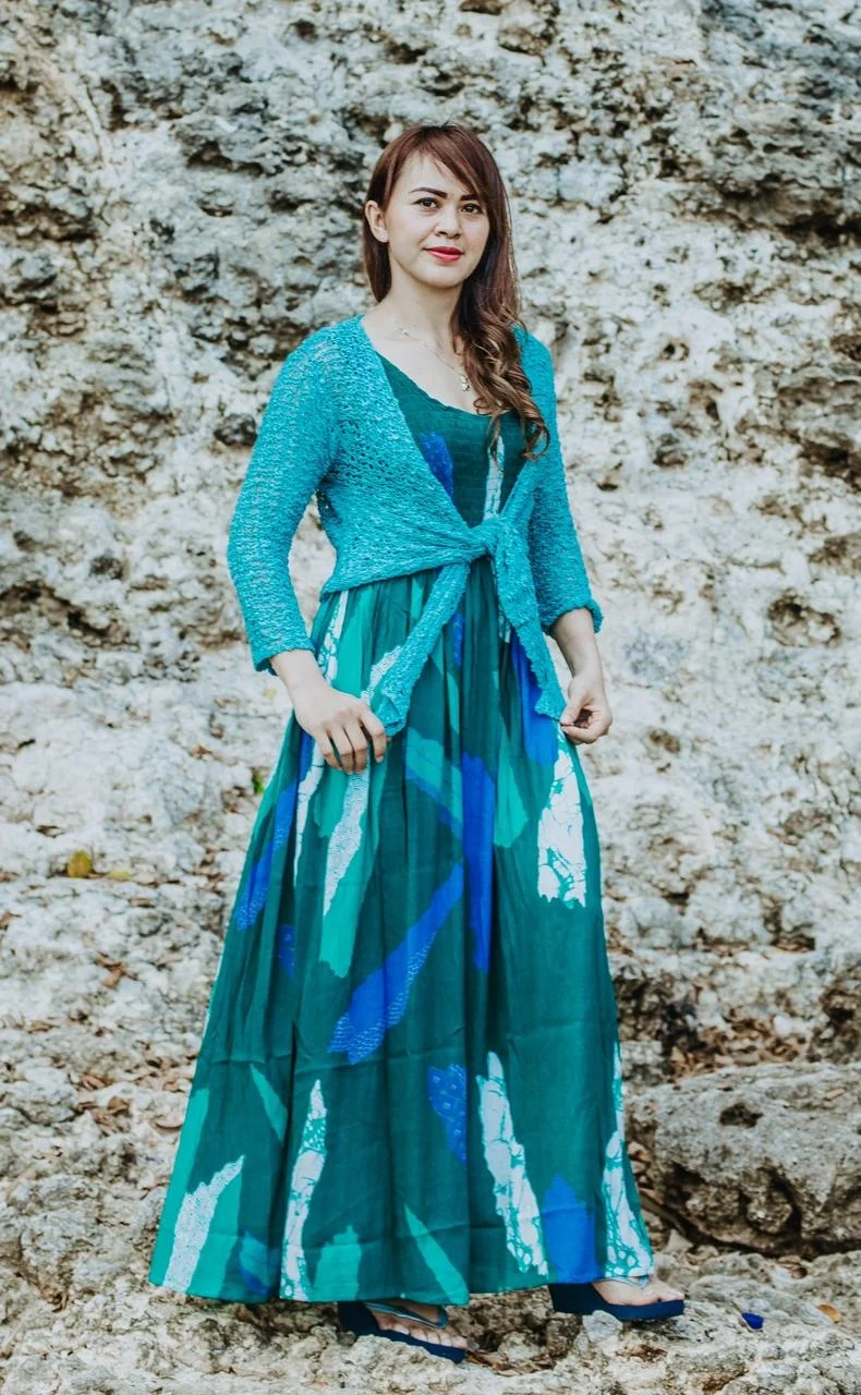 Fashion Magazine Bolero Short Shrug Poncho Elegant Plaid Bolero Top Loose Knit Plus Size Bali IKAT Blouse All Season Wear button