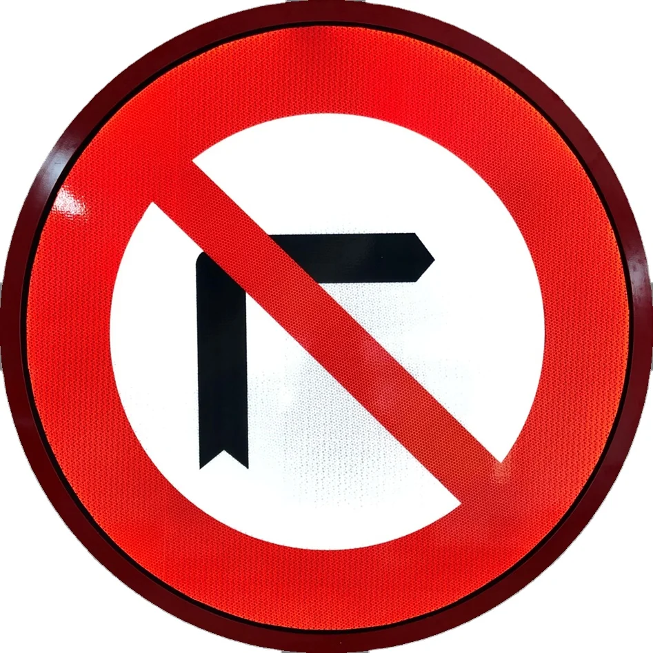 
LED Illuminated Right Turn Forbidden Signs 