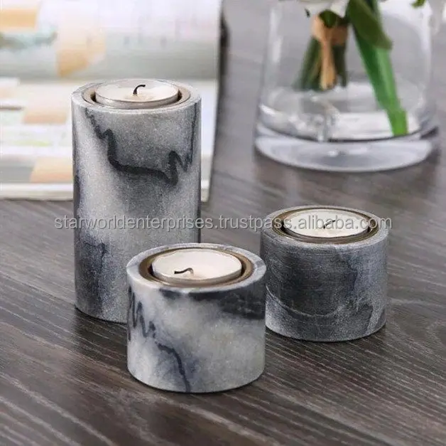 Magnesia Crafts Agate Candle Stand