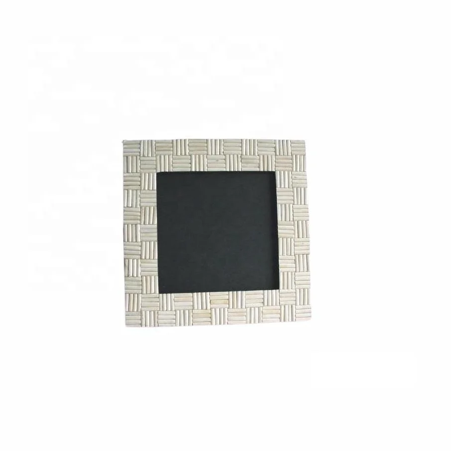 FASHIONABLE SQUARE SHAPE BONE WALL MIRROR. Strong Quality Wooden photo frame Simple look Personalized for Home Decoration in goo