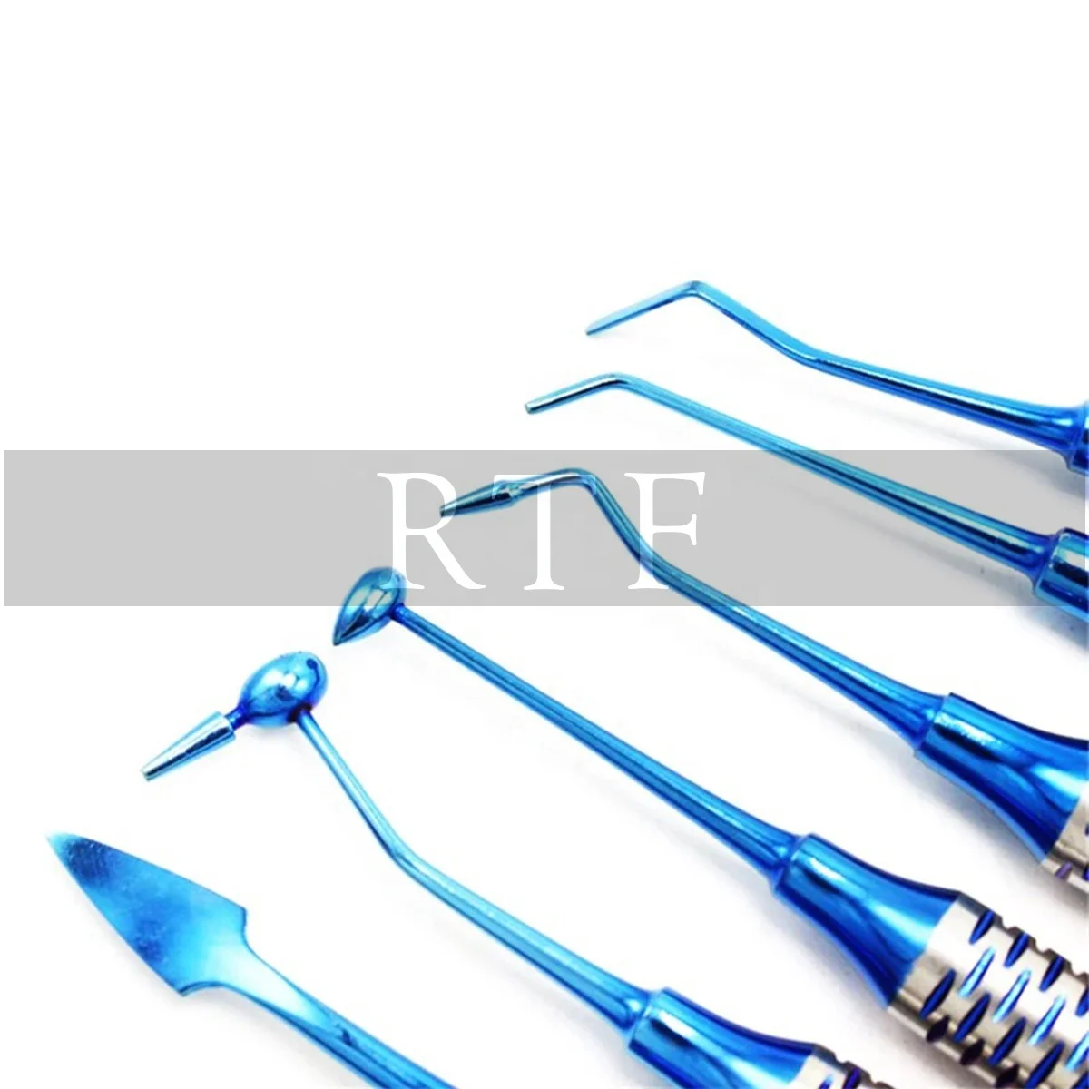 Dental instrument Composite Resin Filling Spatula Titanium Plated Head Filler Set Dental tool set
