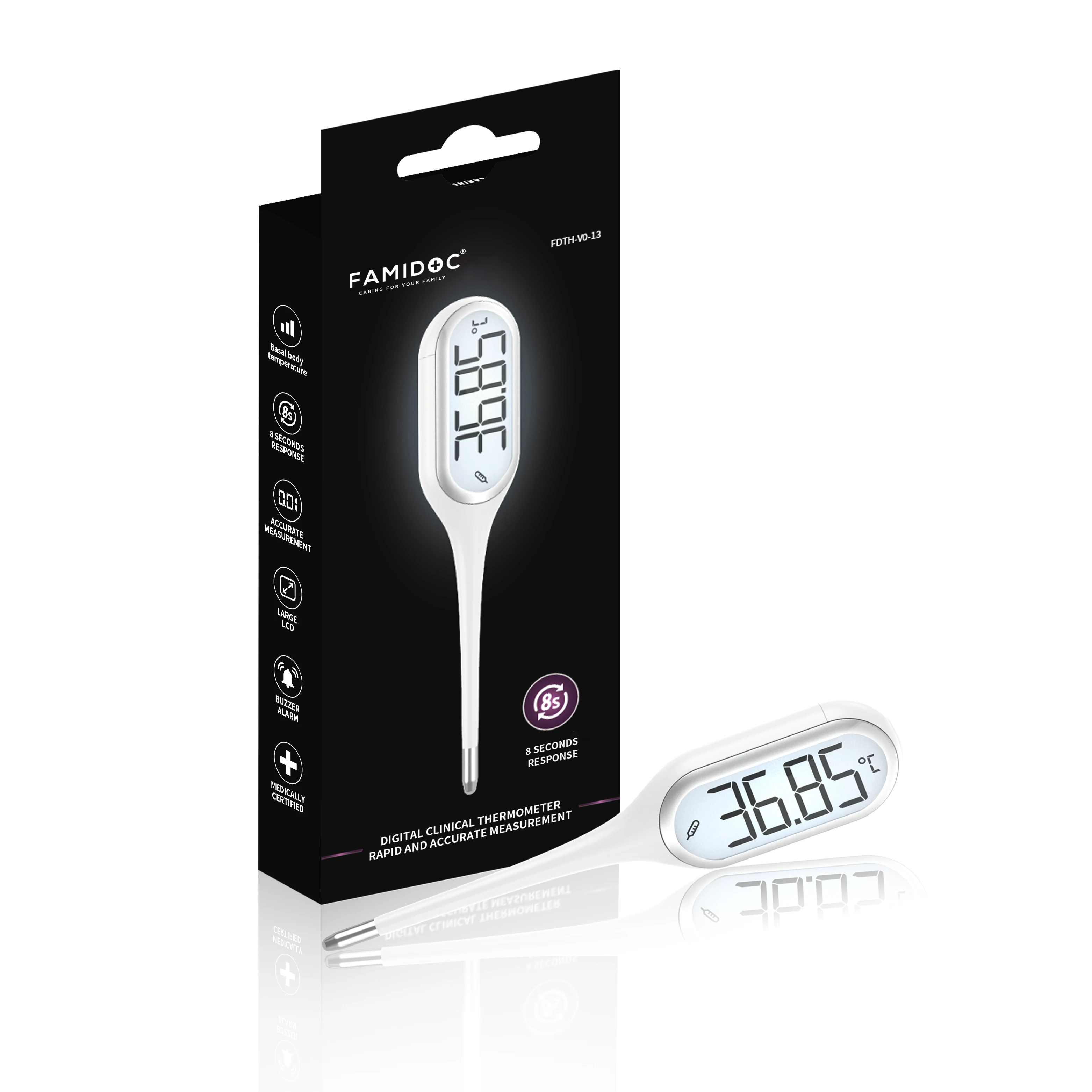 Oral  Digital Thermometer for Baby, Kid and Adult  Fever Alarm