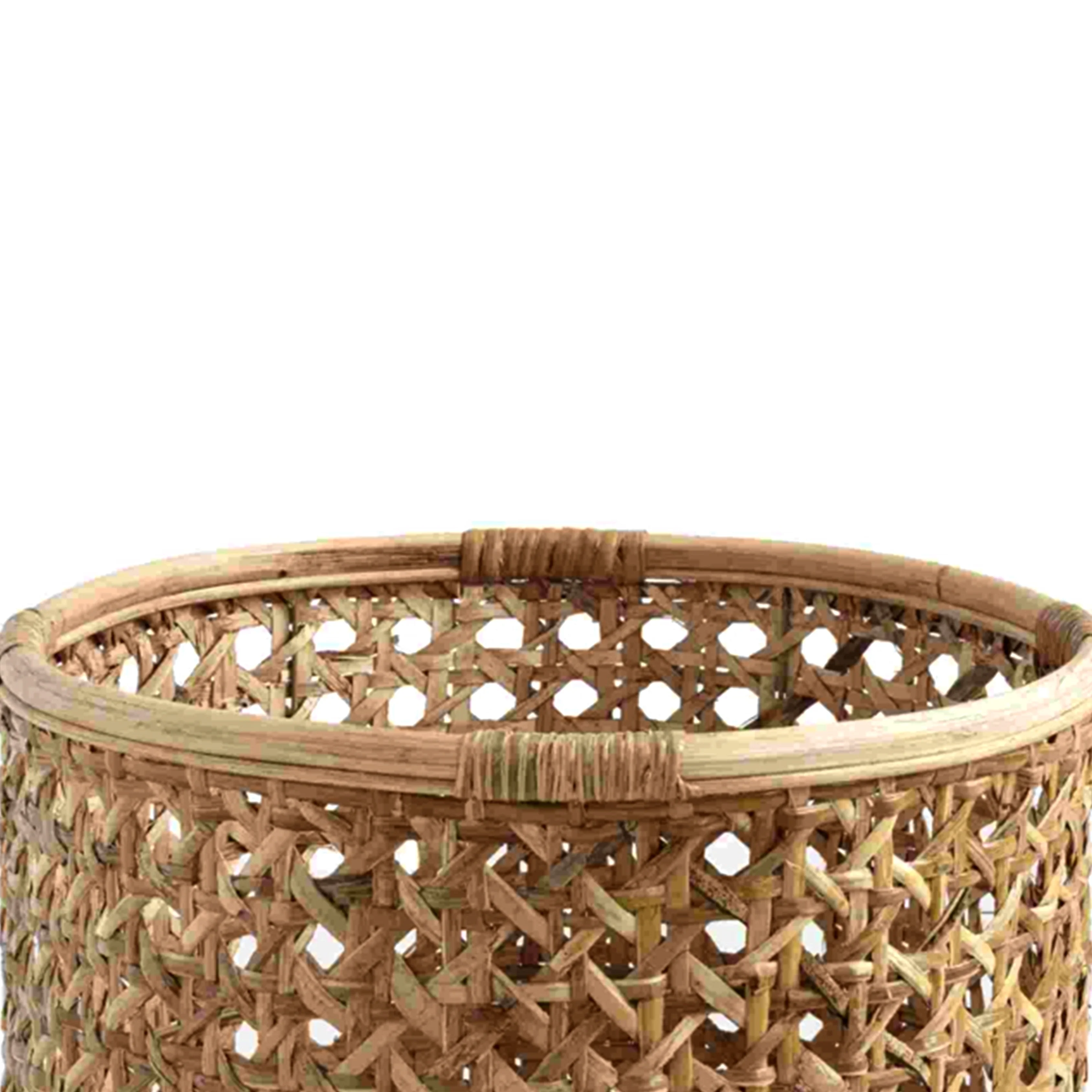 Top Quality Mahija Rattan Basket Natural Round Shape with The Best Quality Rattan For Storage of Goods