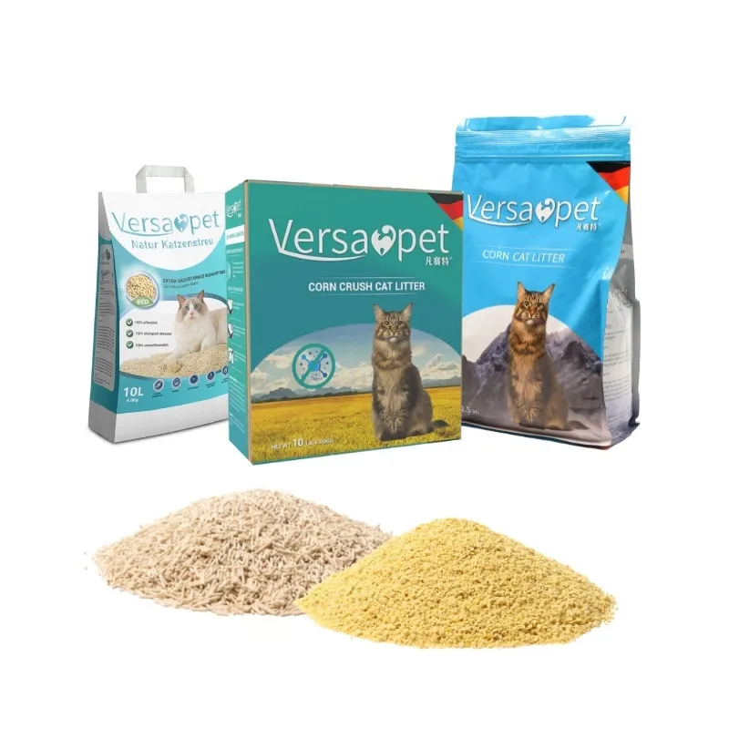 Lovepet Food Grade No dust Shape Clumping Flushable Quickly Absorption Crushed Millet cat litter