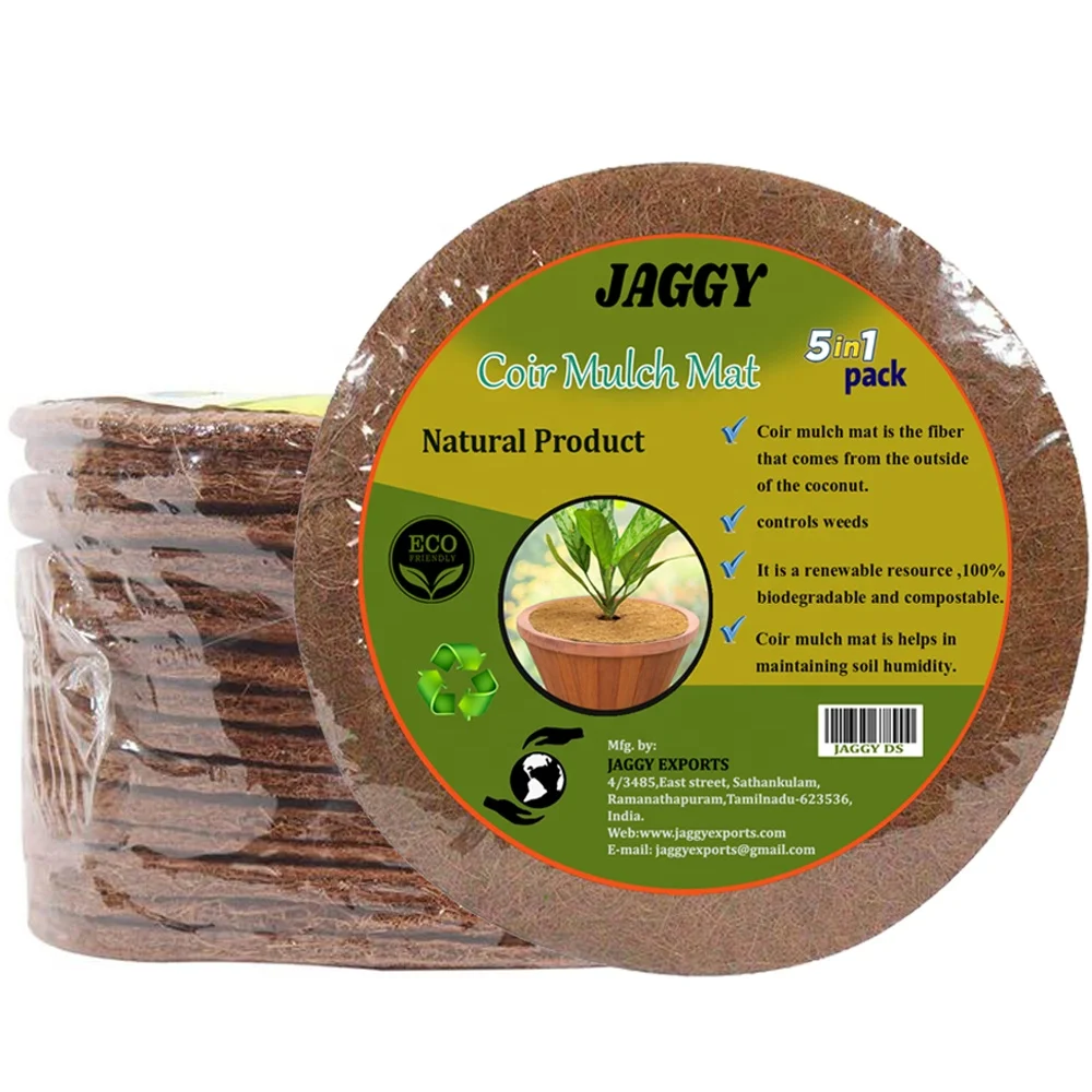 Coir mulch mat добавляет питательные вещества в вашу почву