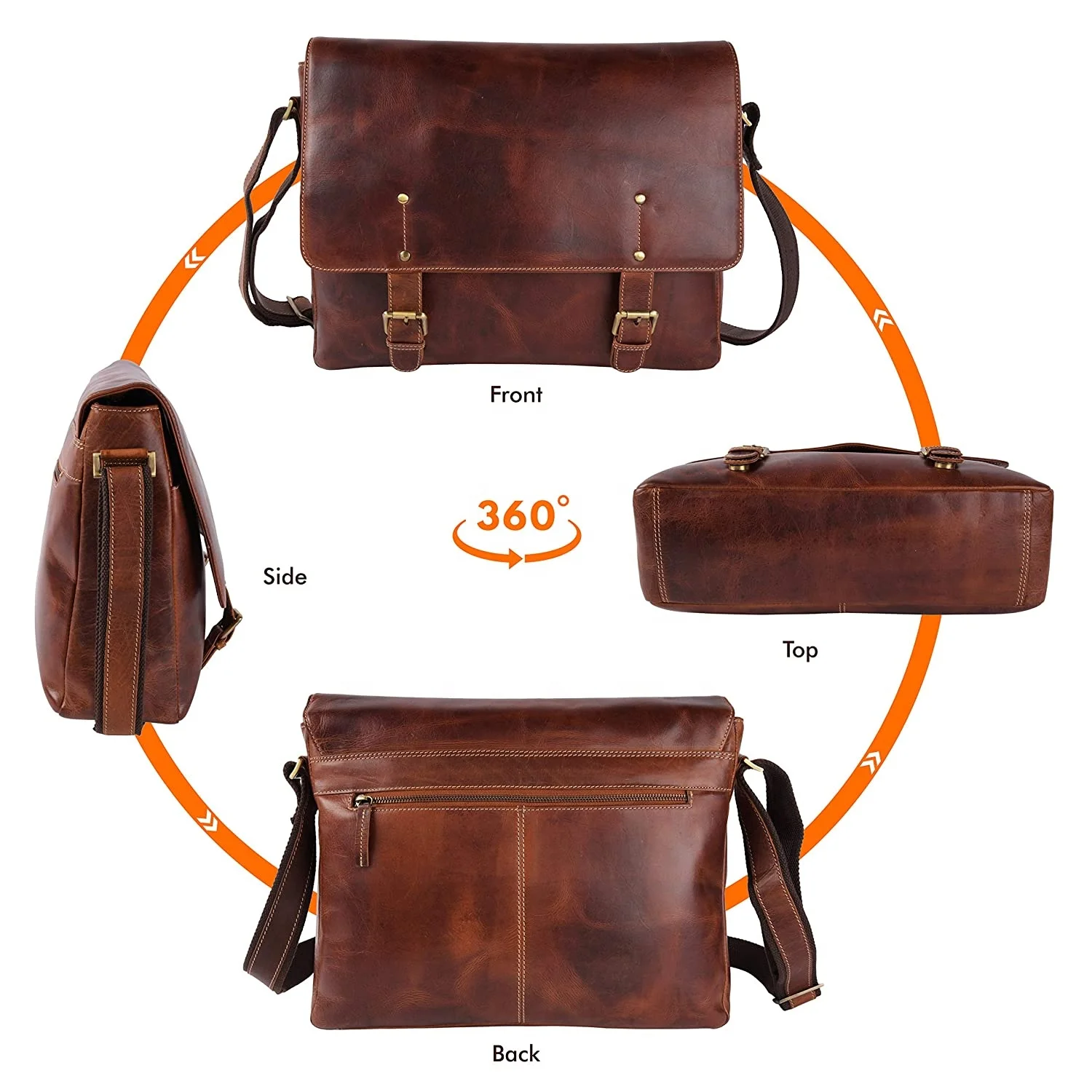 Leather Custom Engraved Leather Laptop Bag/ Unisex Laptop case Personalised with Your Name or Logo The Perfect Creative bag