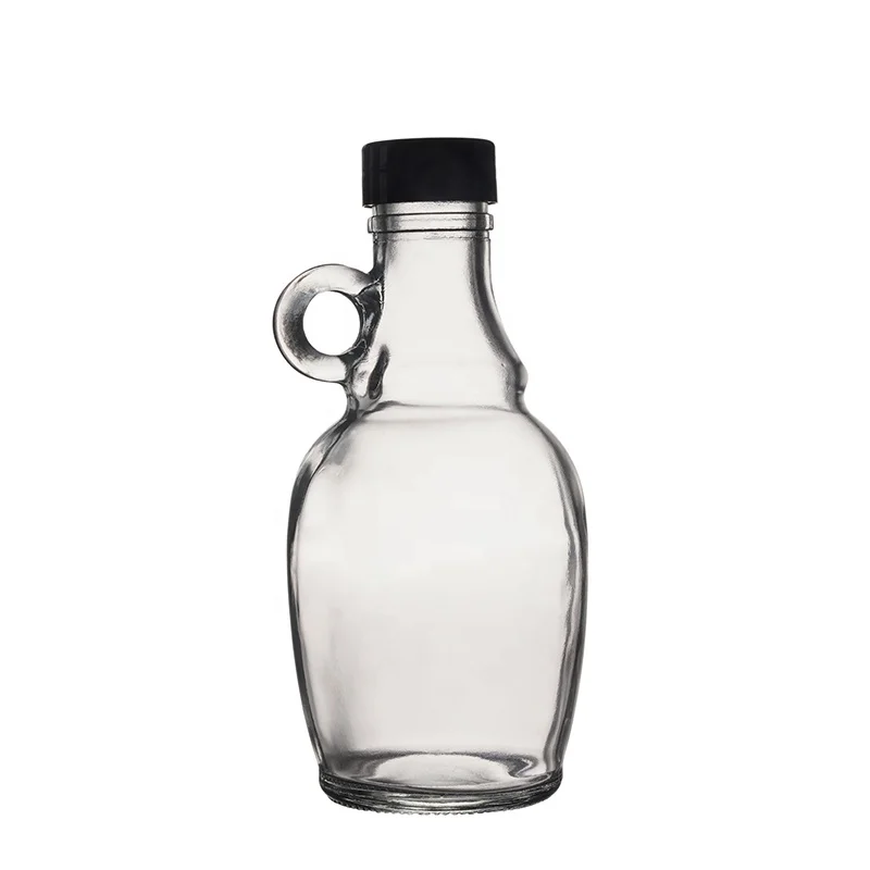 Berlin Packaging 1.8L Transparent Beverage Milk Growler Jug drinking juice 0.5 Gallon glass jug set